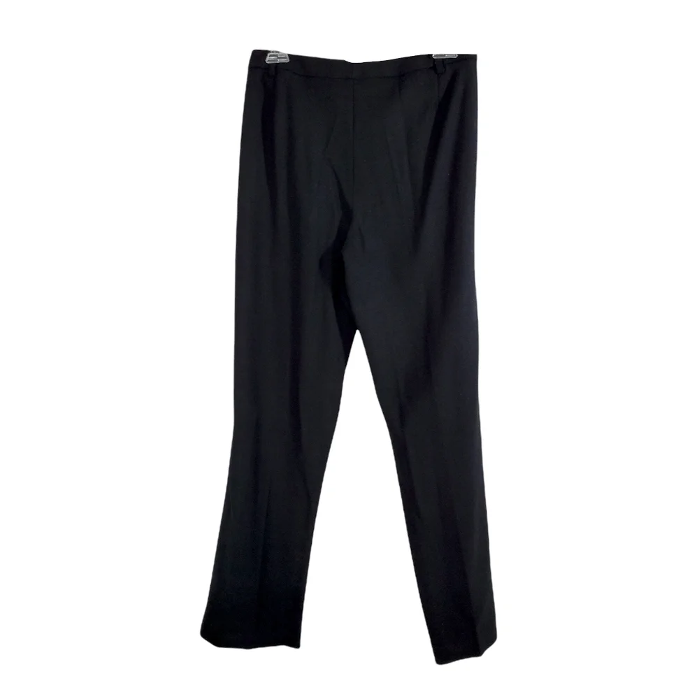 Prada Black Wool Straight Leg High Rise Pants - Picture 3 of 9